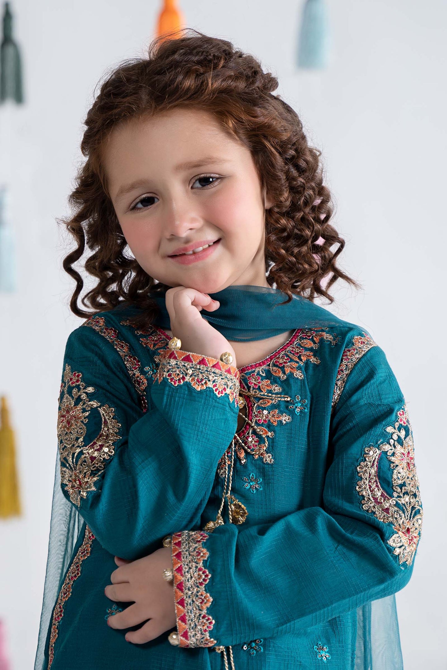 3 Piece Embroidered Doria Cotton Suit