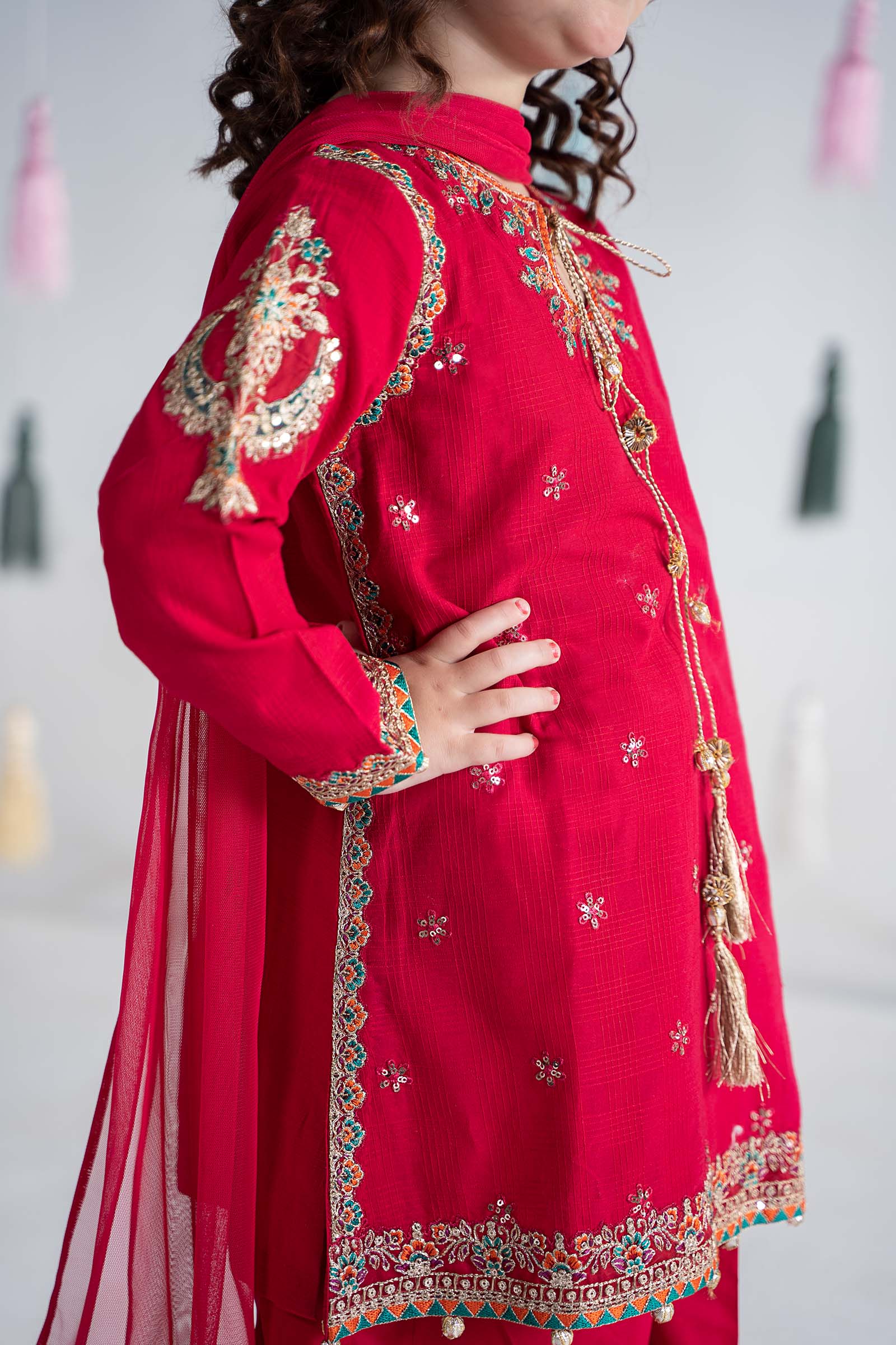 3 Piece Embroidered Doria Cotton Suit