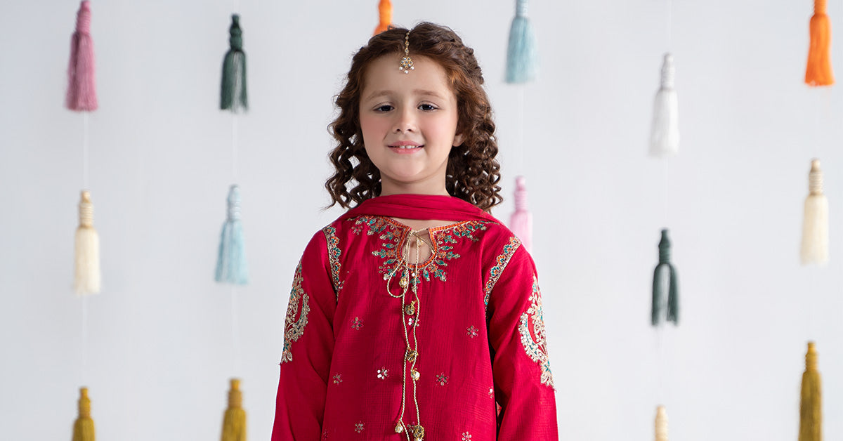 3 Piece Embroidered Doria Cotton Suit
