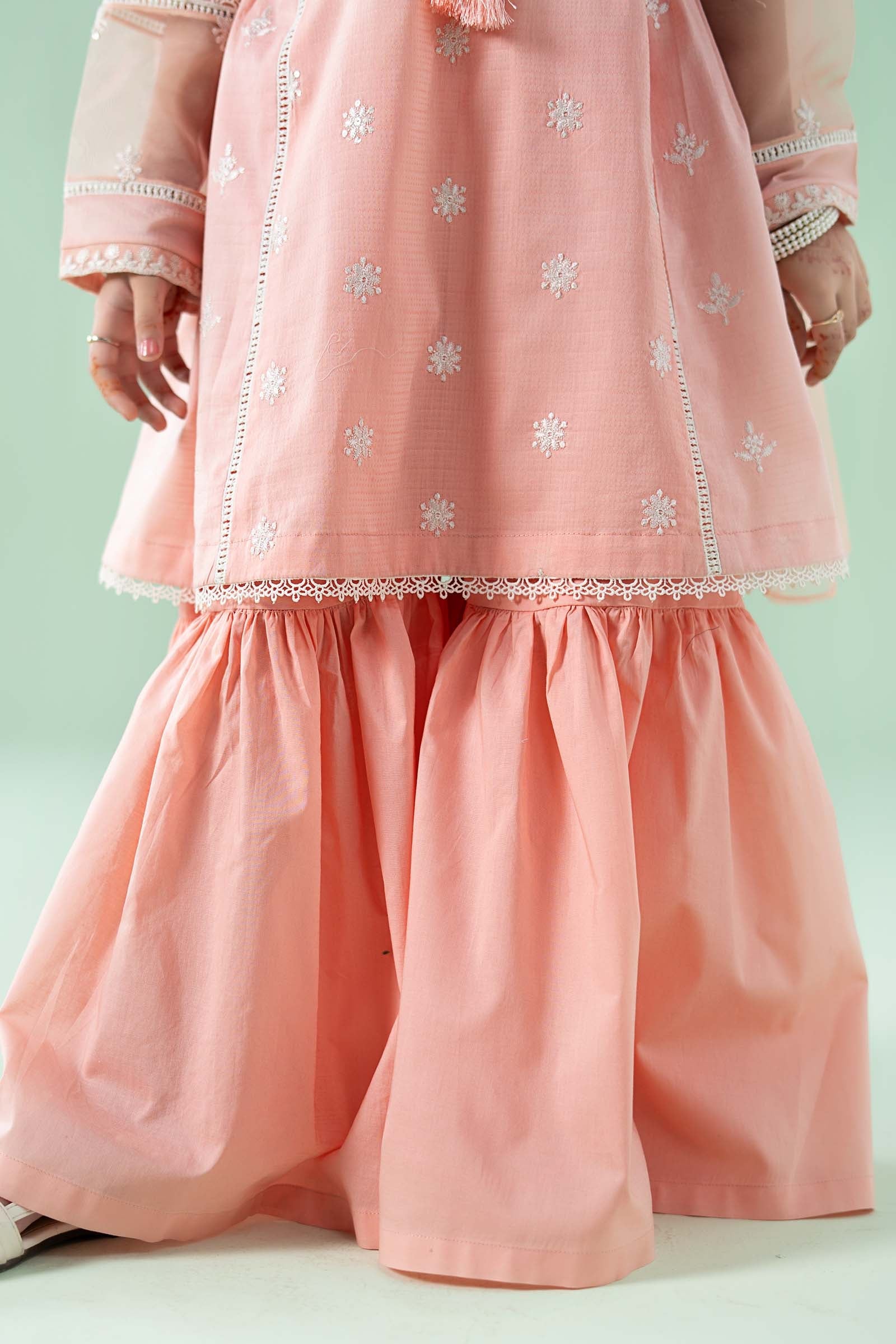 3 Piece Embroidered Dobby Suit