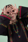 3 Piece Embroidered Dobby Suit