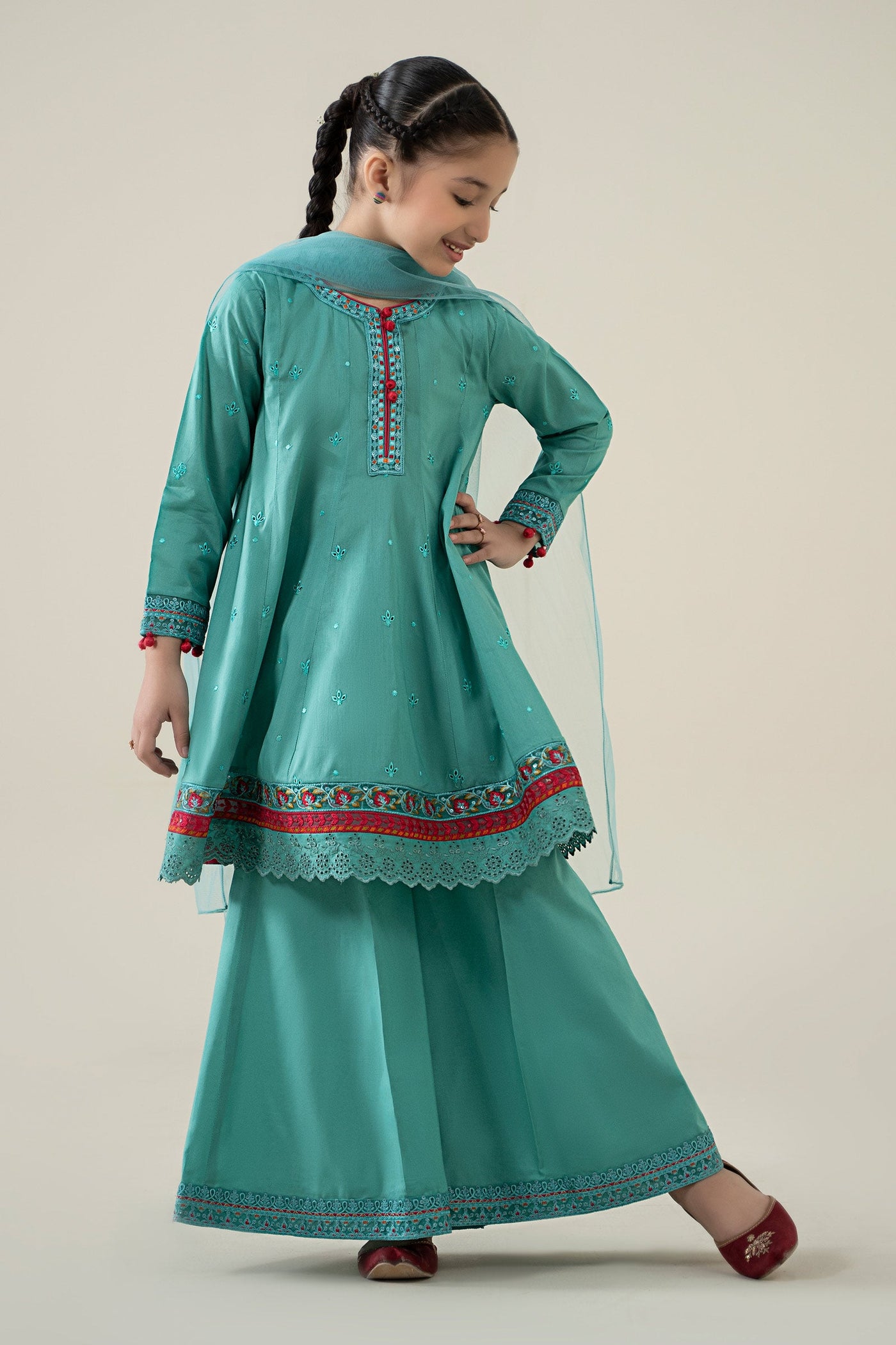 3 Piece Embroidered Lawn Suit
