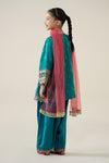 3 Piece Embroidered Paper Cotton Jacquard Suit