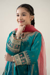 3 Piece Embroidered Paper Cotton Jacquard Suit