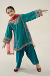 3 Piece Embroidered Paper Cotton Jacquard Suit