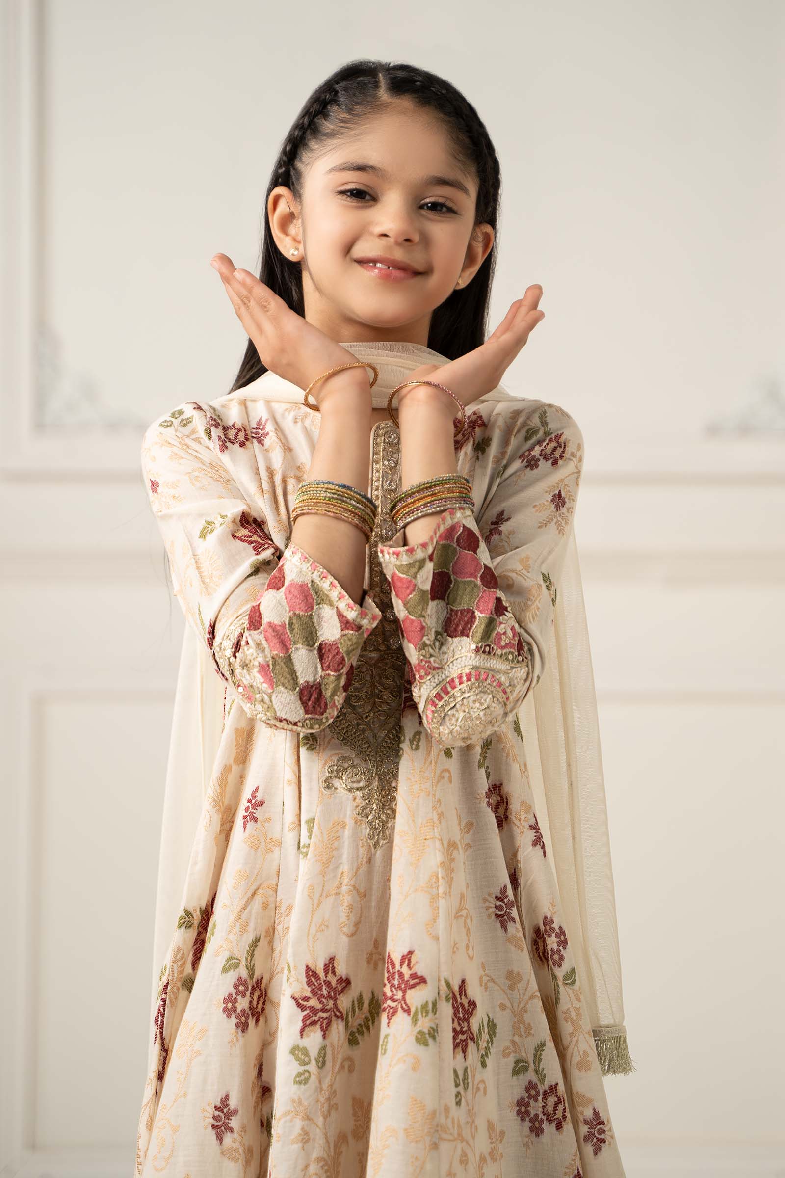 3 Piece Embroidered Suit