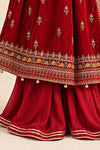 3 Piece Embroidered Velvet Suit