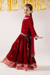 3 Piece Embroidered Velvet Suit