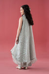 3 Piece Embroidered Poly Organza Suit