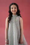 3 Piece Embroidered Poly Organza Suit