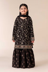 3 Piece Embroidered Raw Silk Suit