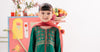 3 Piece Embroidered Raw Silk Suit