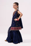 3 Piece Embroidered Raw Silk Suit