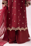 3 Piece Embroidered Organza Suit
