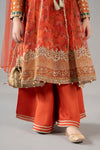 3 Piece Embroidered Poly Organza Suit