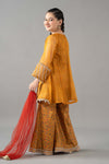 3 Piece Embroidered Poly Organza Suit
