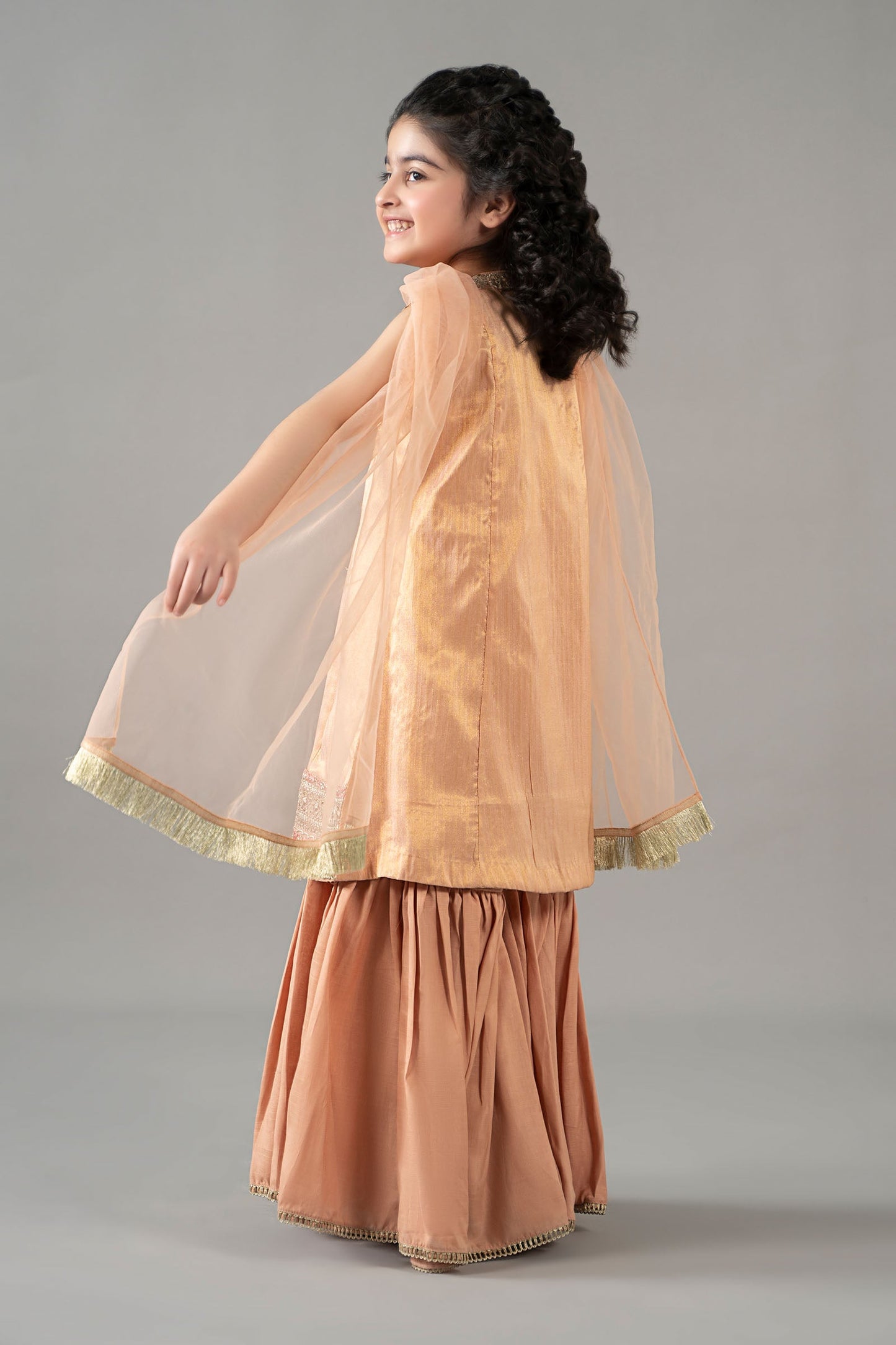 3 Piece Embroidered Cotton Staple Zari Suit