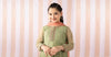 3 Piece Embroidered Polyester Net Suit