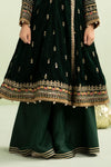 3 Piece Embroidered Velvet Suit