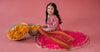 3 Piece Embroidered Poly Organza Suit
