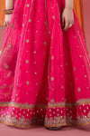 3 Piece Embroidered Poly Organza Suit