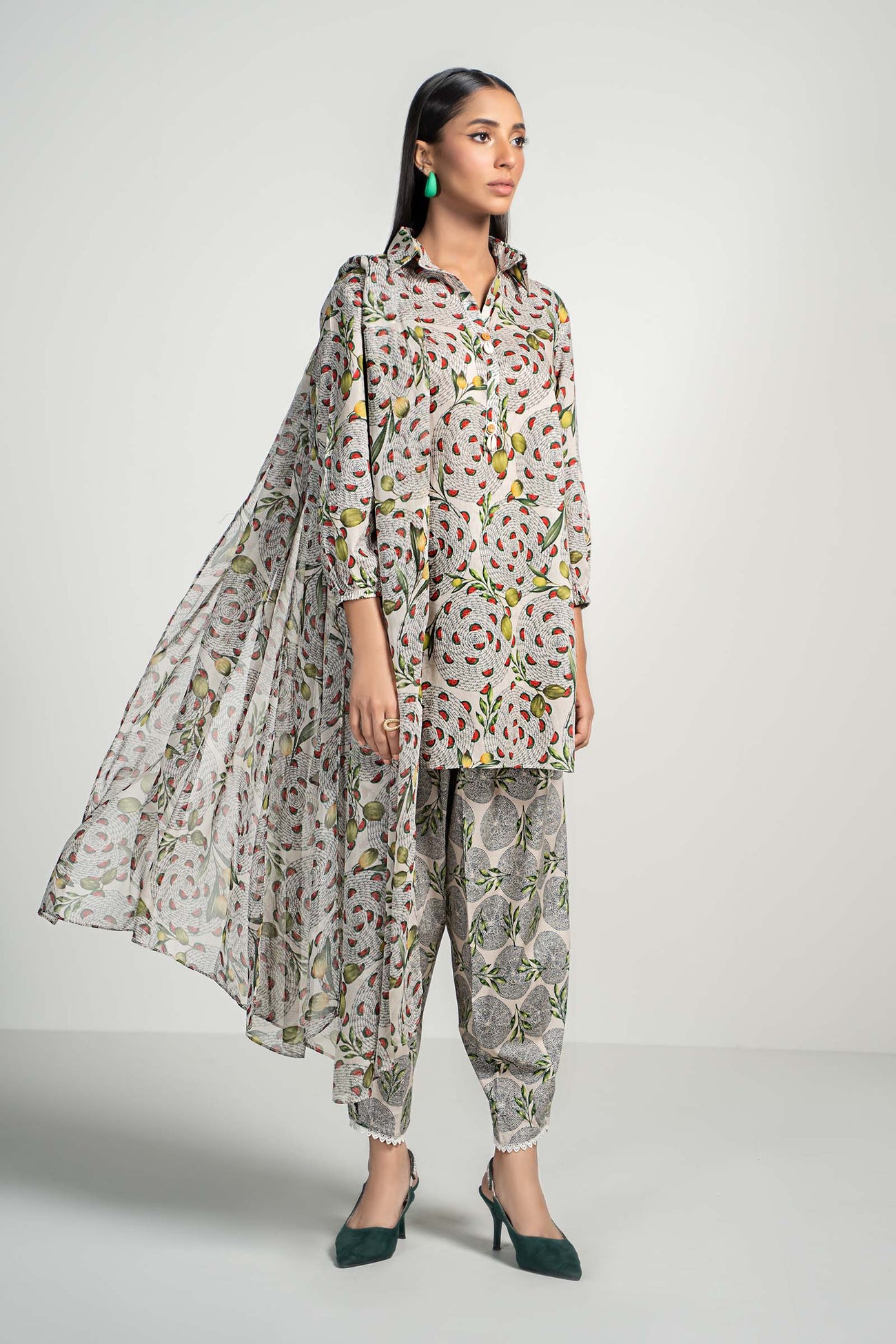 3 Piece Printed Lawn Suit