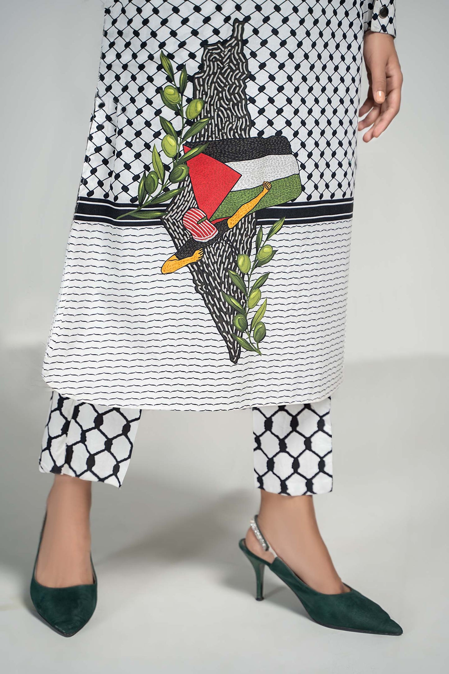 2 Piece Printed Lawn Suit