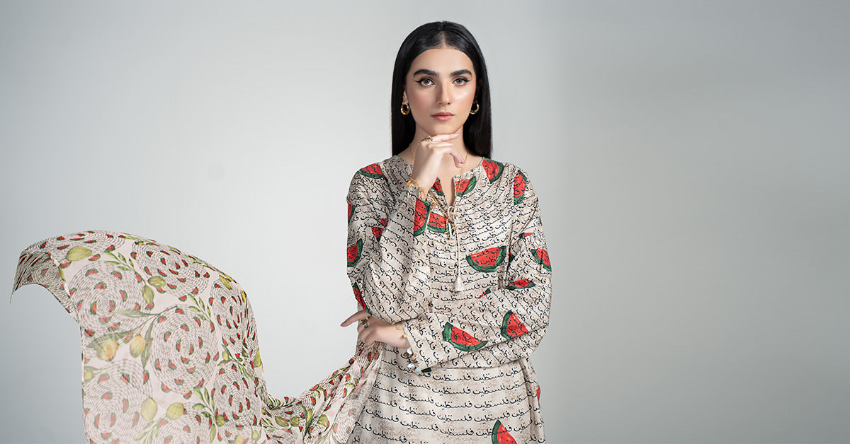 3 Piece Printed Lawn Suit