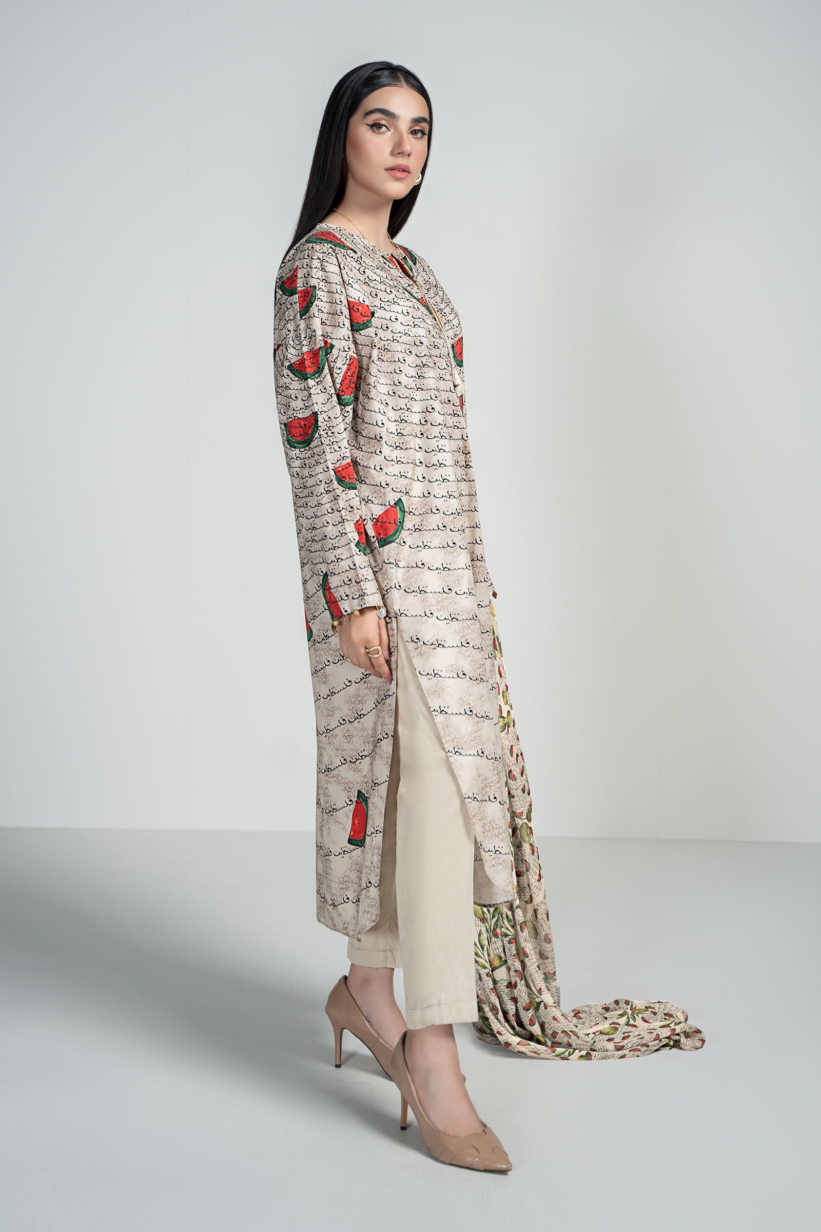 3 Piece Printed Lawn Suit