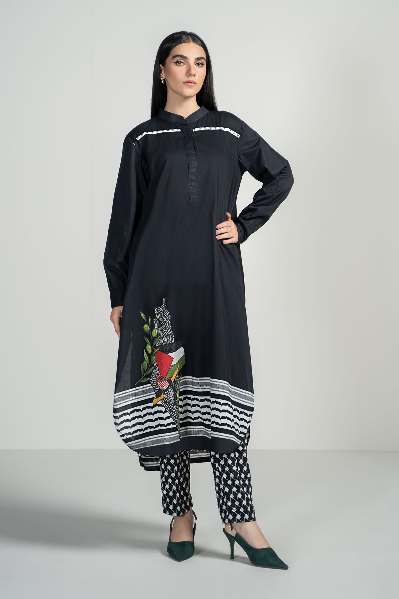 2 Piece Printed Lawn Suit
