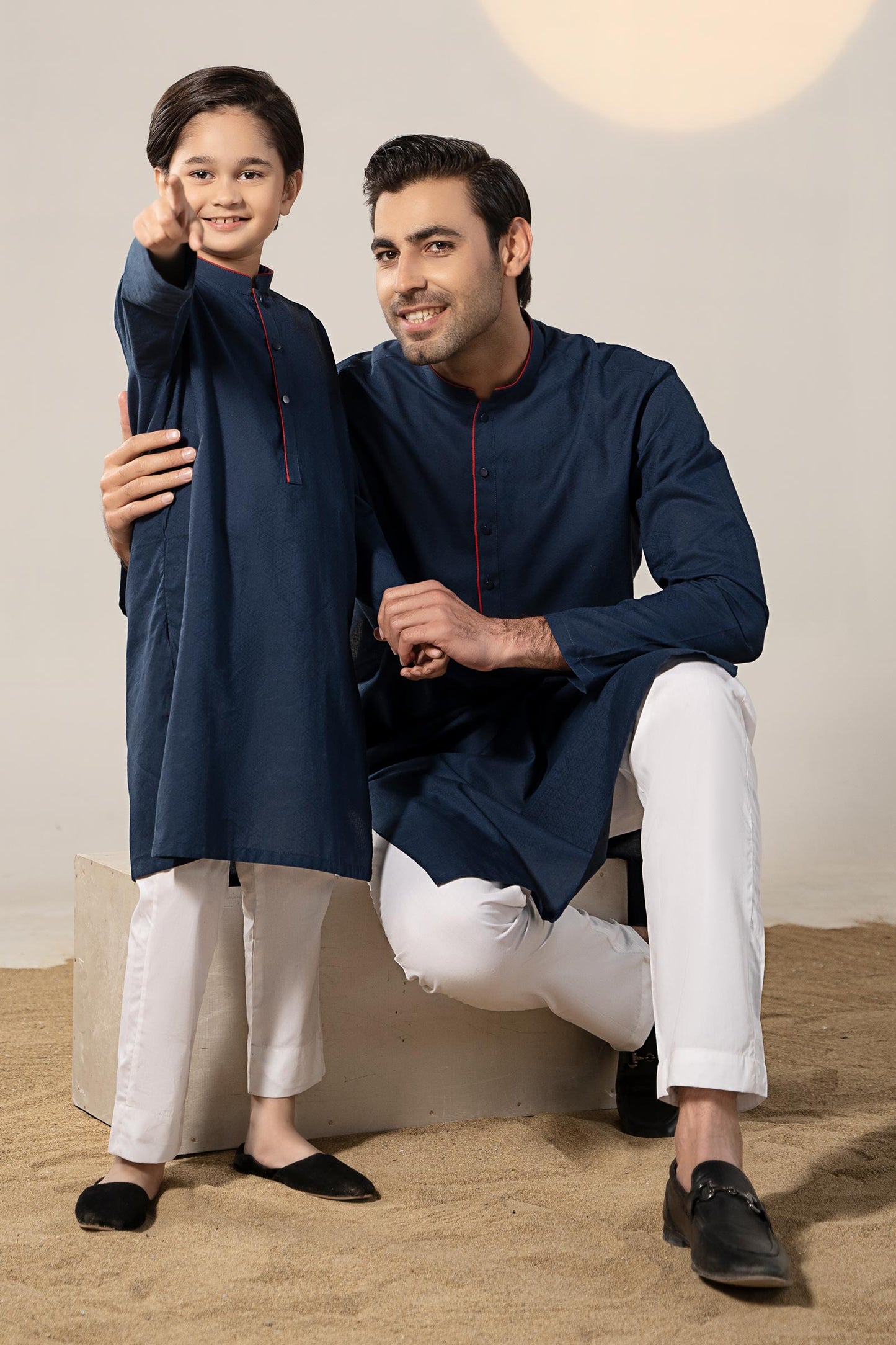 Dyed Dobby Kurta
