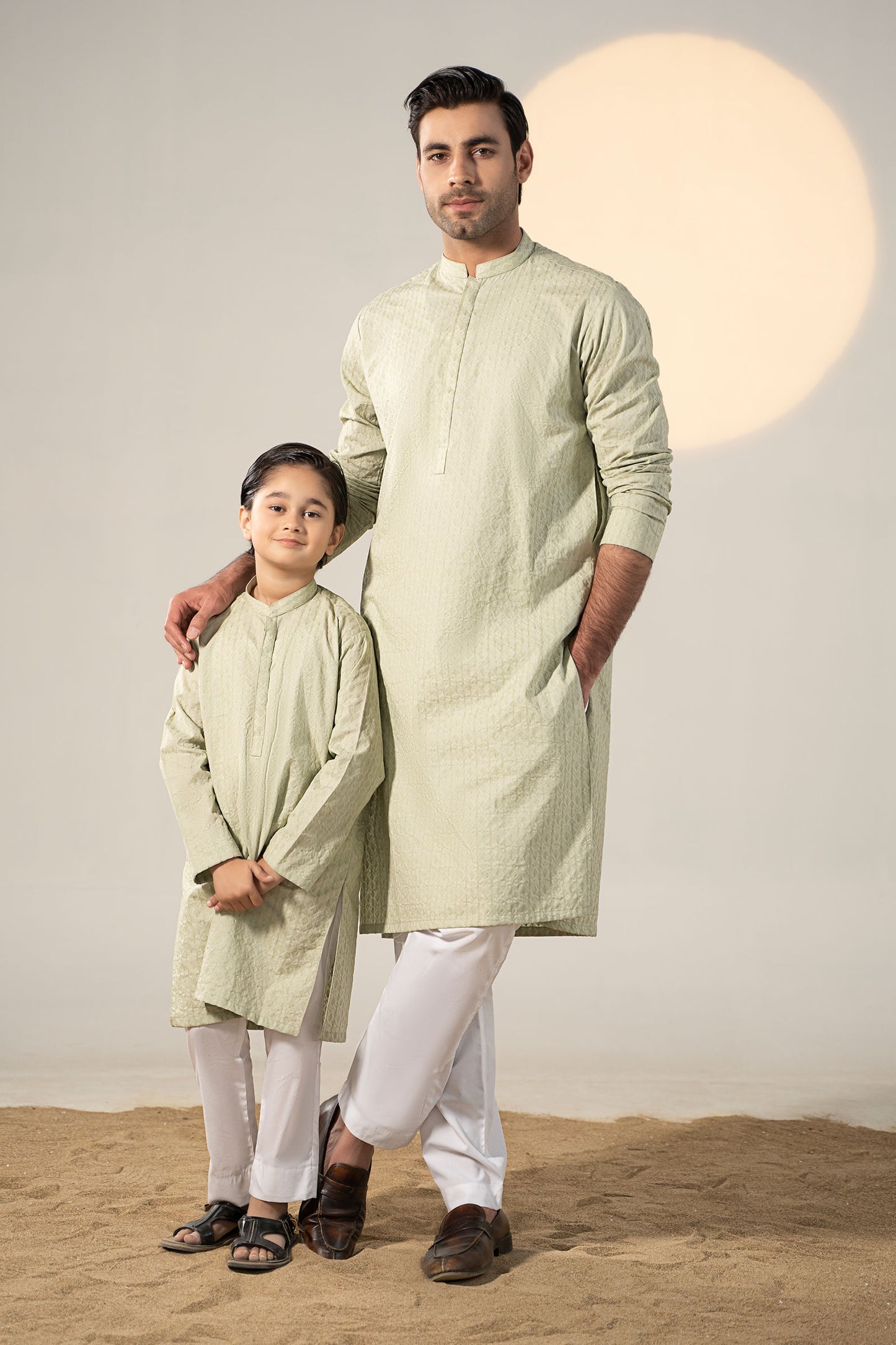 Embroidered Cotton Kurta