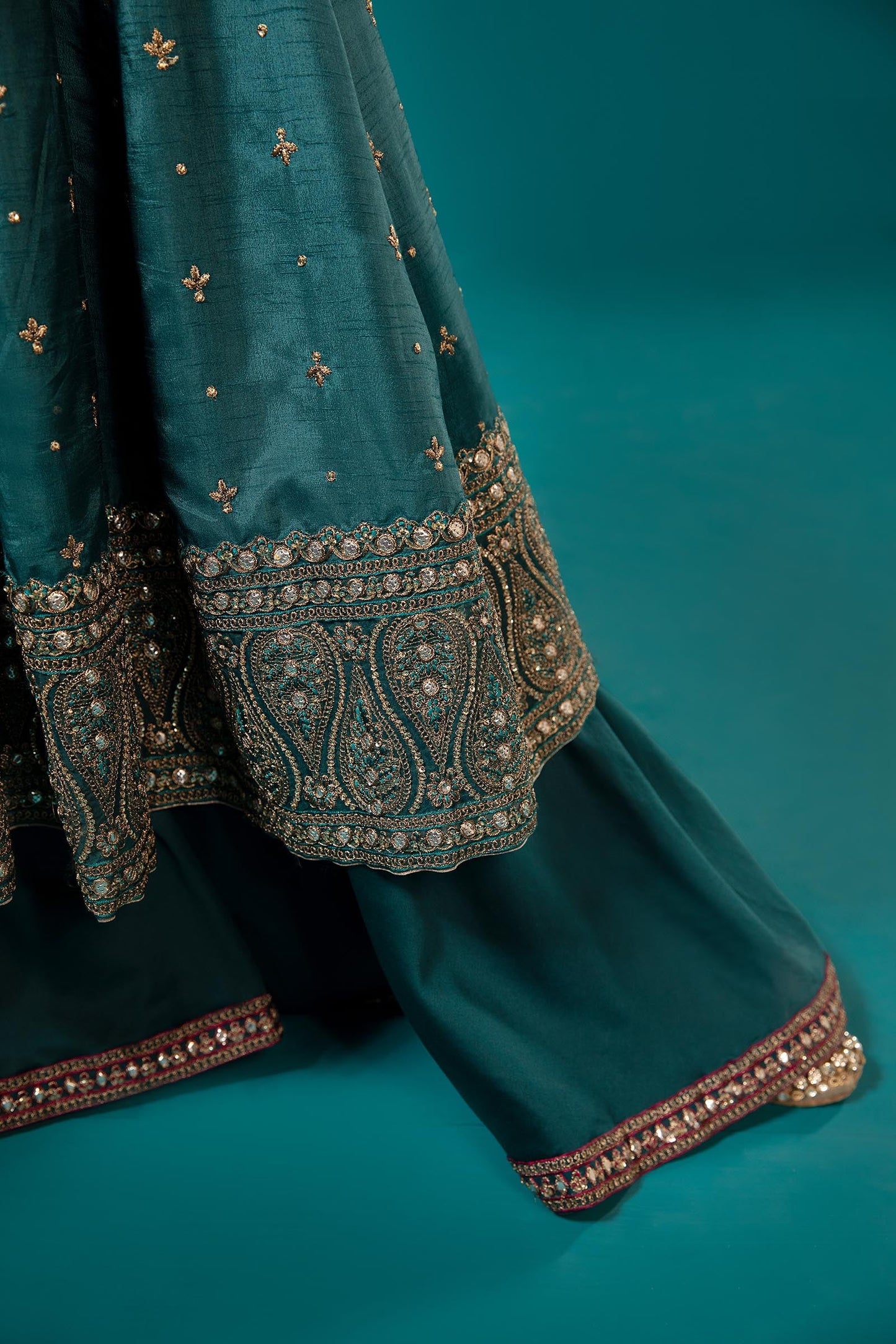 3 Piece Embroidered Suit