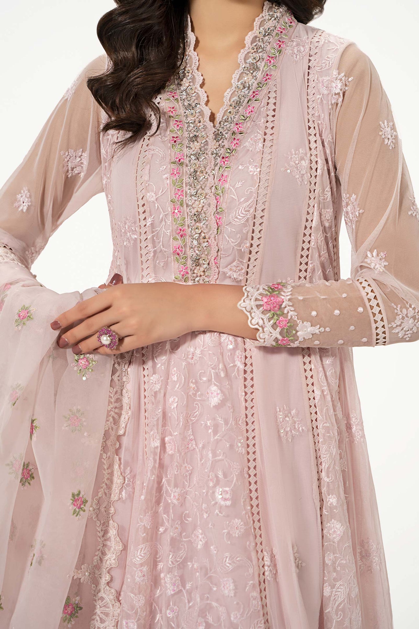 3 Piece Embroidered Suit