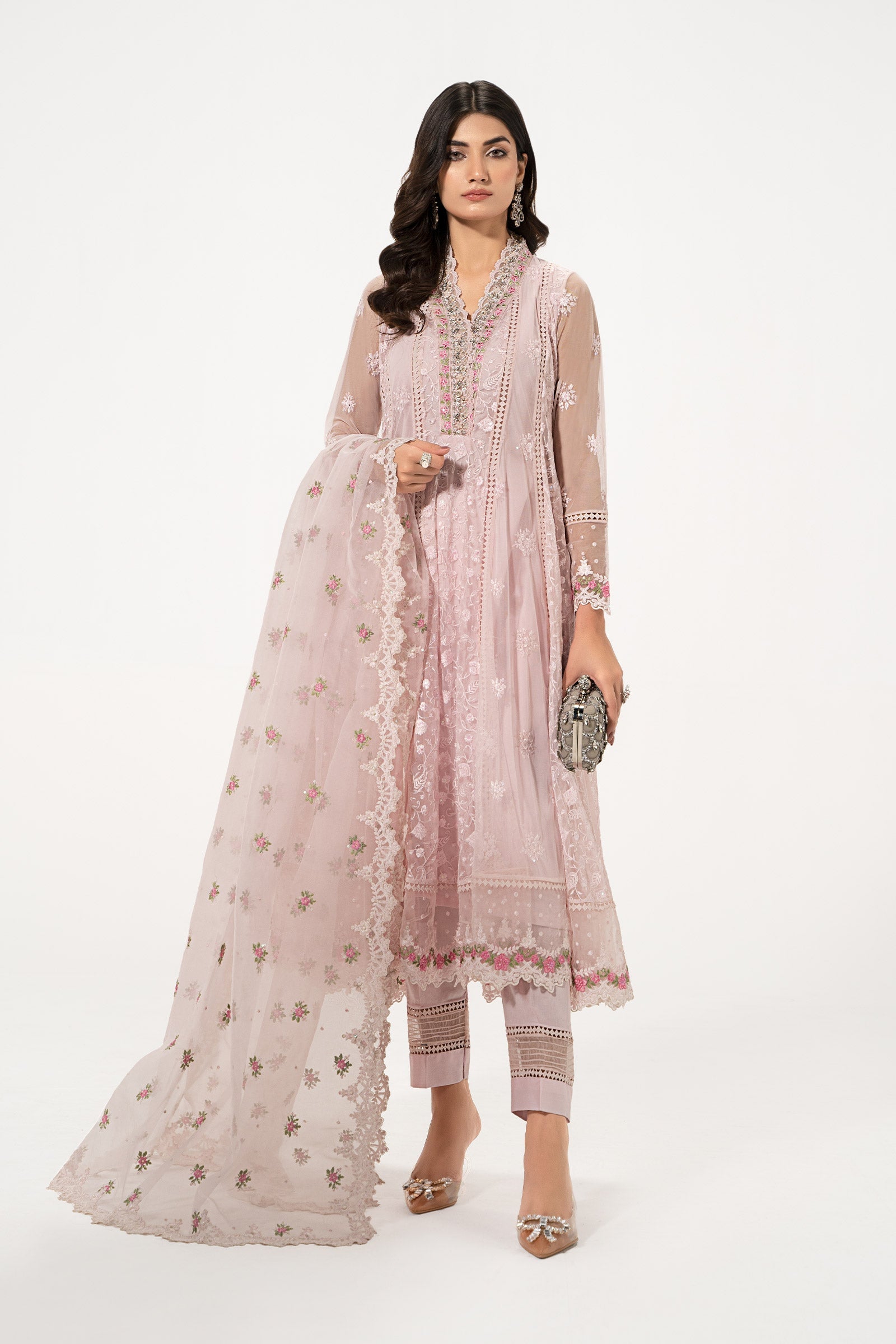 3 Piece Embroidered Suit