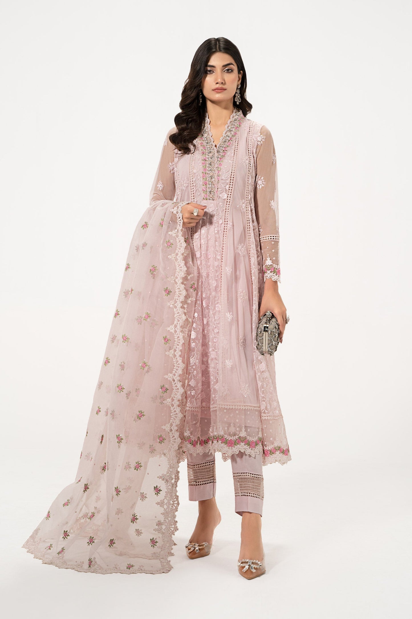 3 Piece Embroidered Suit