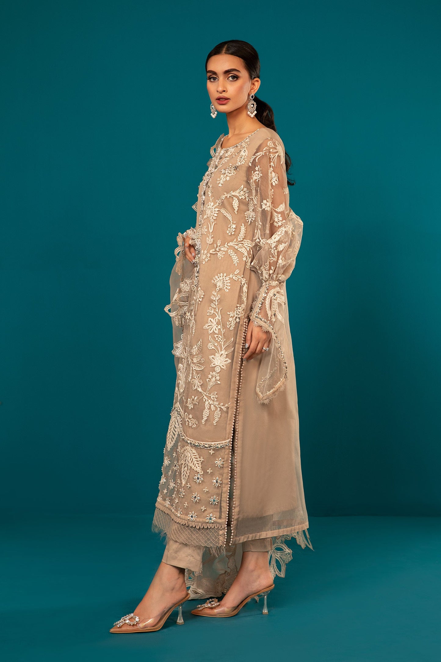 3 Piece Embroidered Suit