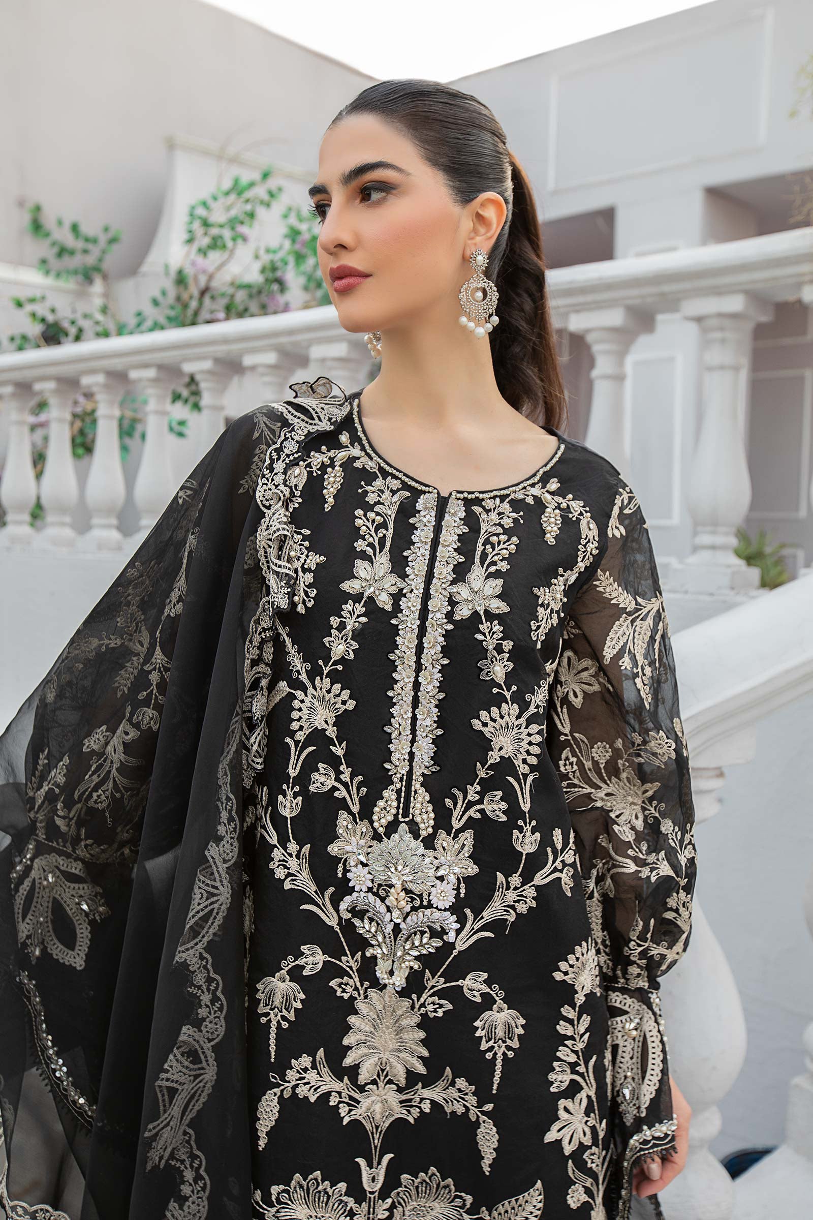 3 Piece Embroidered Suit