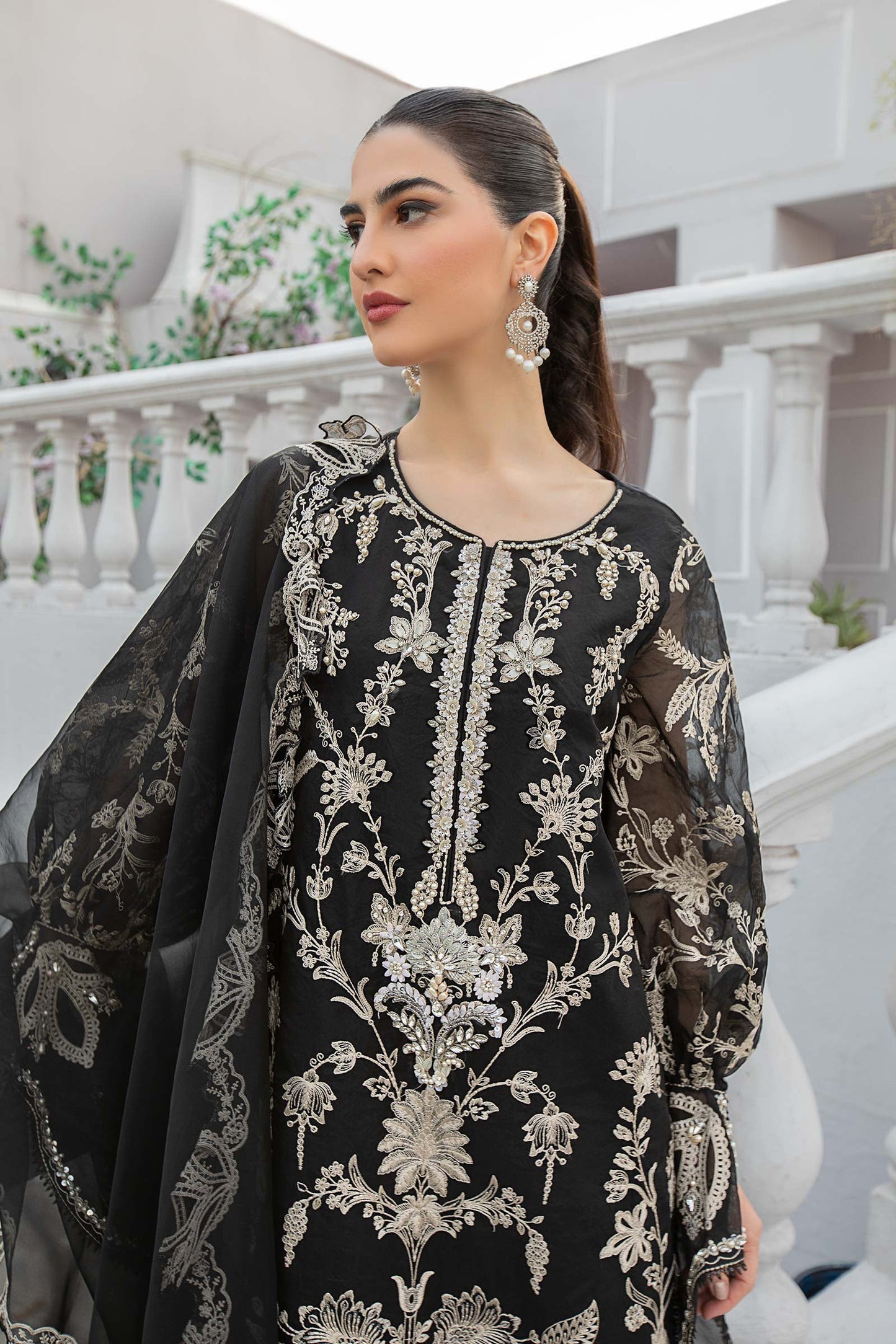3 Piece Embroidered Suit