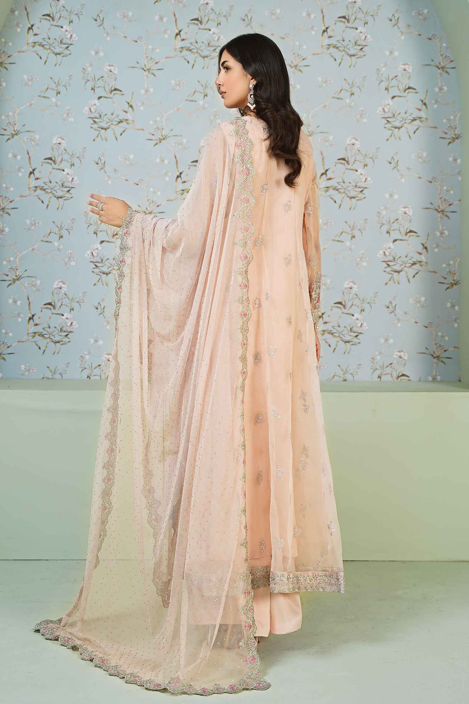 3 Piece Embroidered Organza Suit