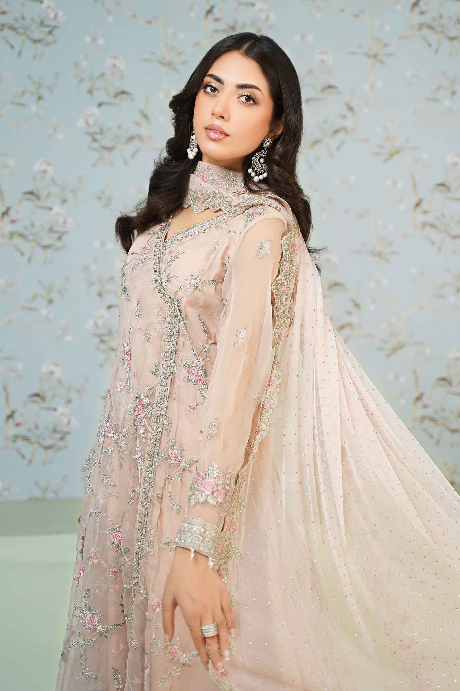 3 Piece Embroidered Organza Suit
