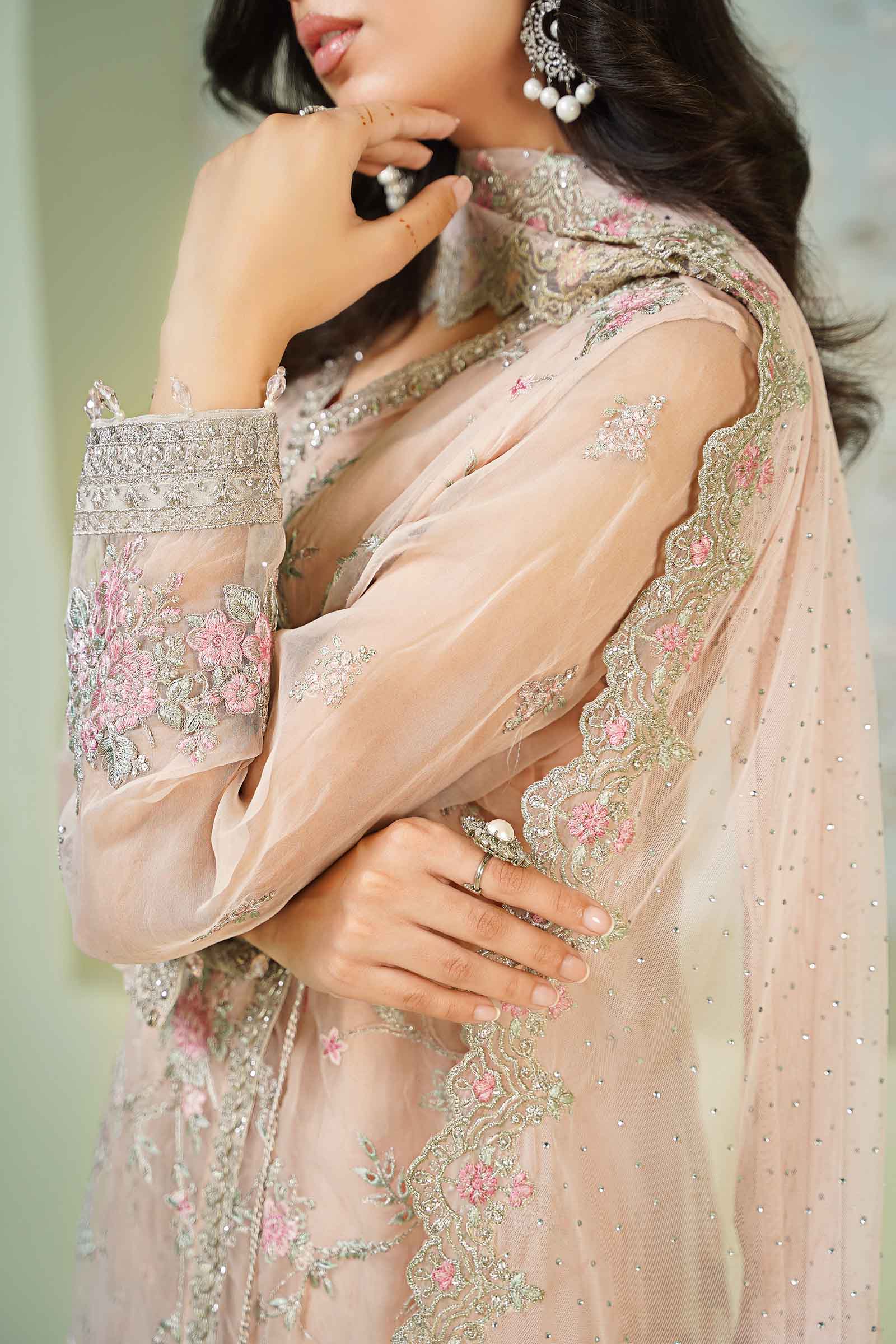 3 Piece Embroidered Organza Suit