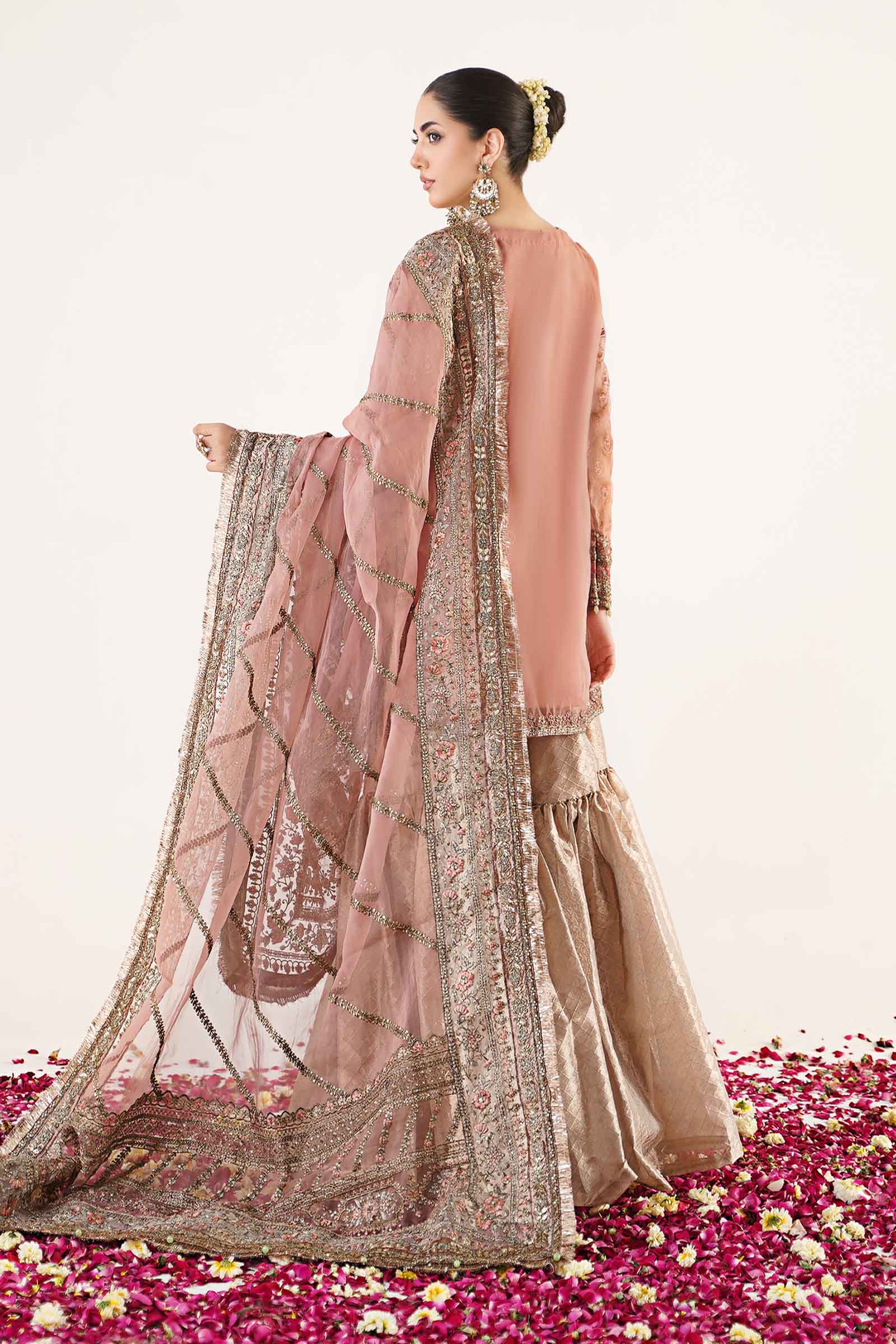 3 Piece Embroidered Organza Suit
