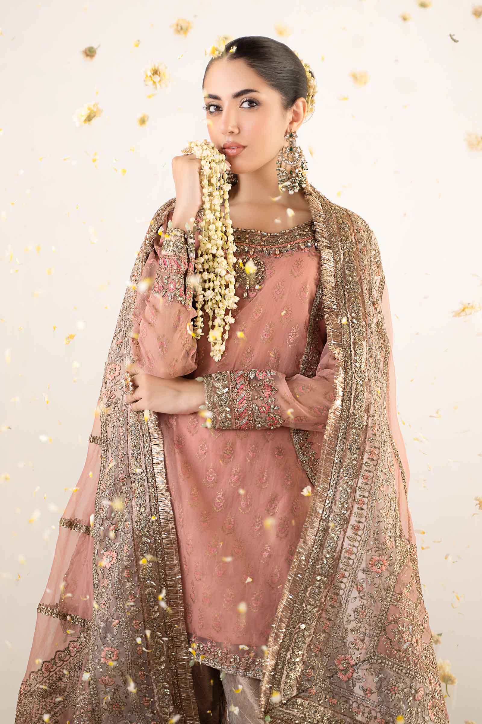 3 Piece Embroidered Organza Suit