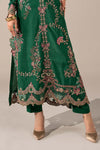 2 Piece Embroidered Tissue Silk Suit