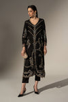 2 Piece Embroidered Tissue Silk Suit