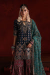 3 Piece Embroidered Raw Silk Suit