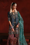 3 Piece Embroidered Raw Silk Suit