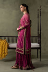 3 Piece Embroidered Raw Silk Suit