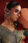 3 Piece Embroidered Raw Silk Suit